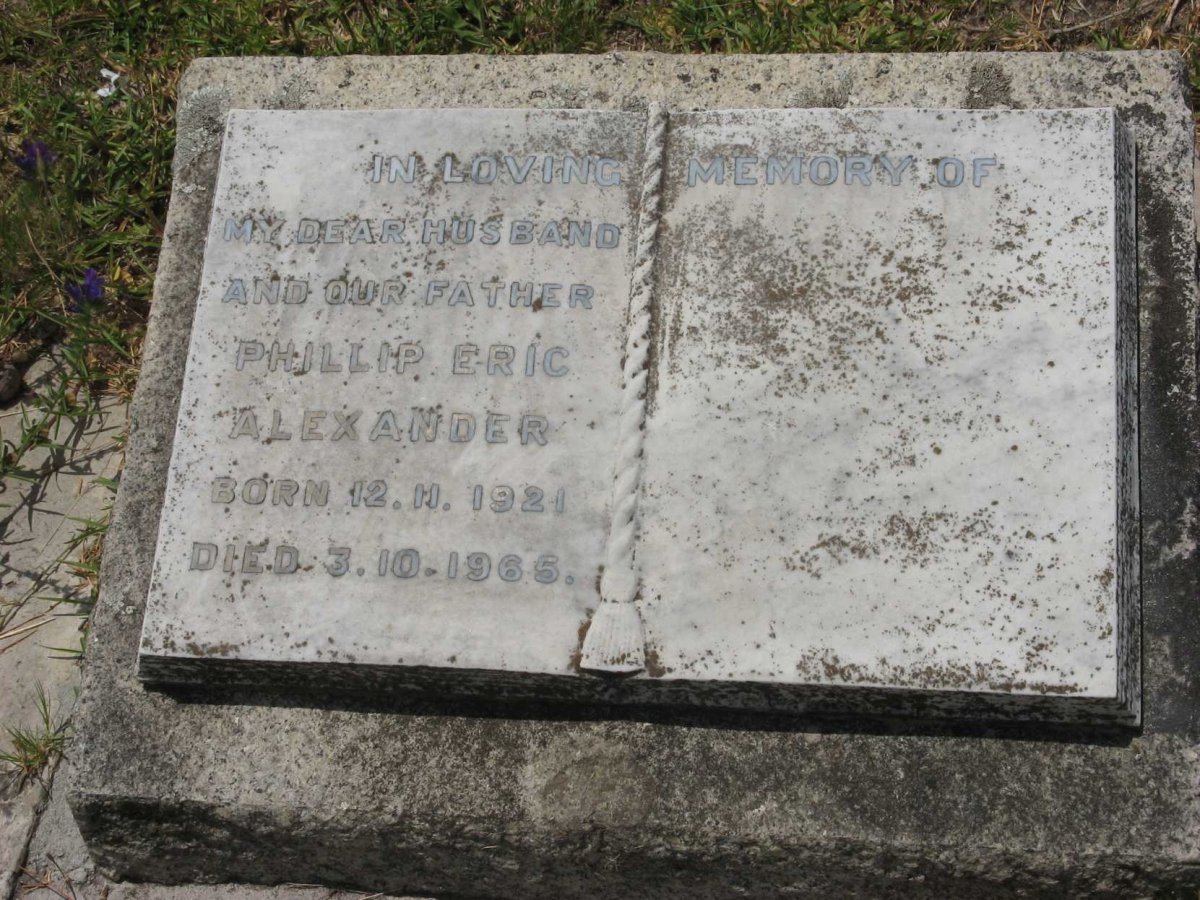 ALEXANDER Phillip Eric 1921-1965