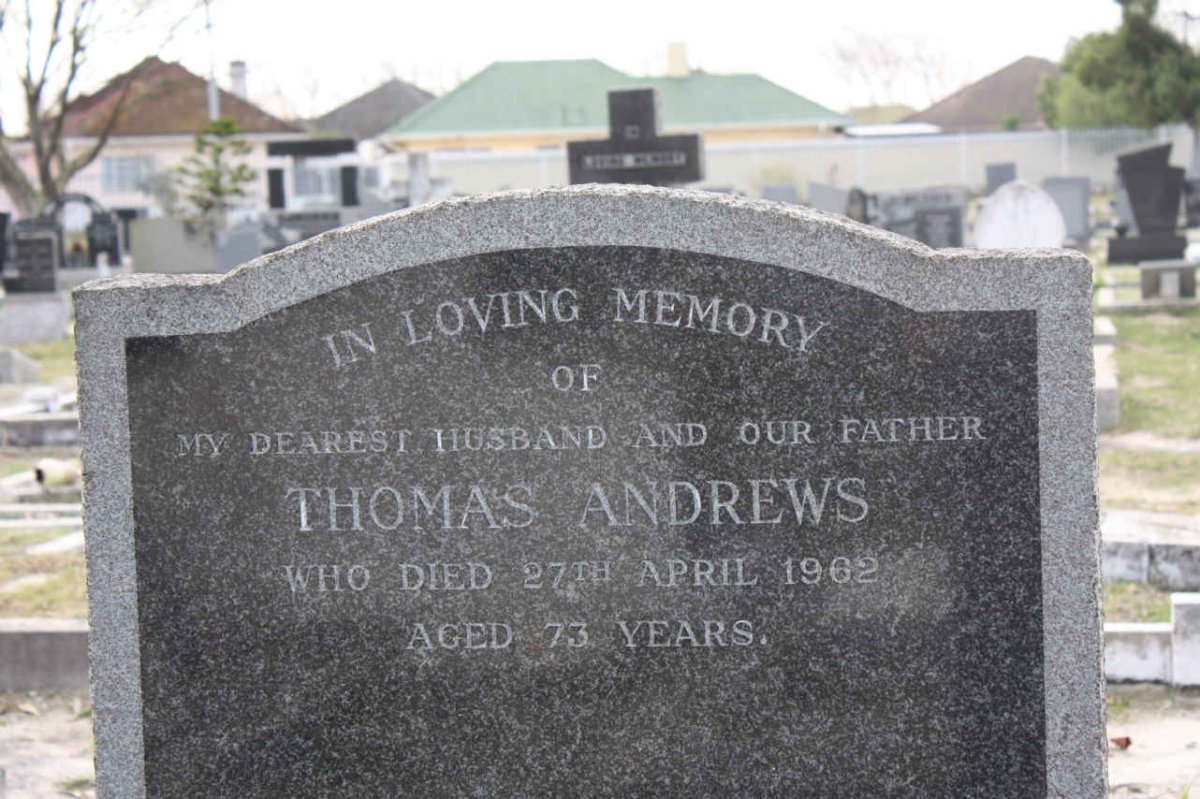 ANDREWS Thomas -1962