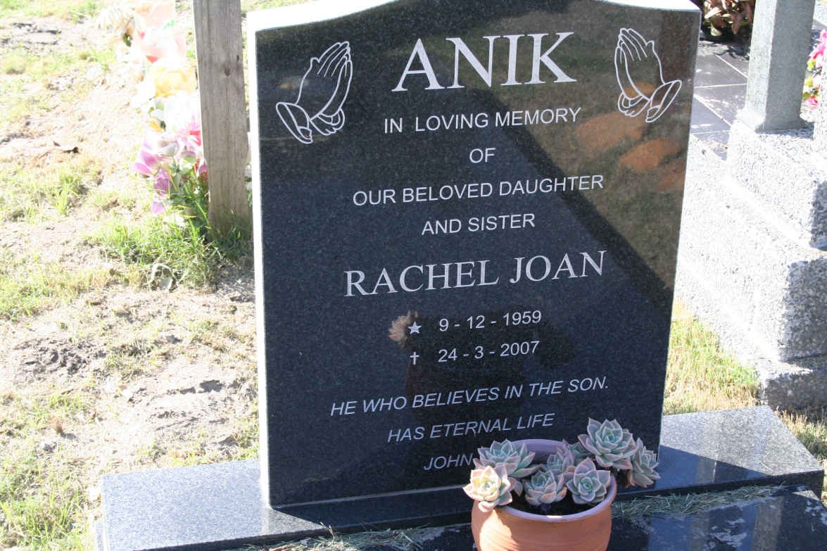 ANIK Rachel Joan 1959-2007