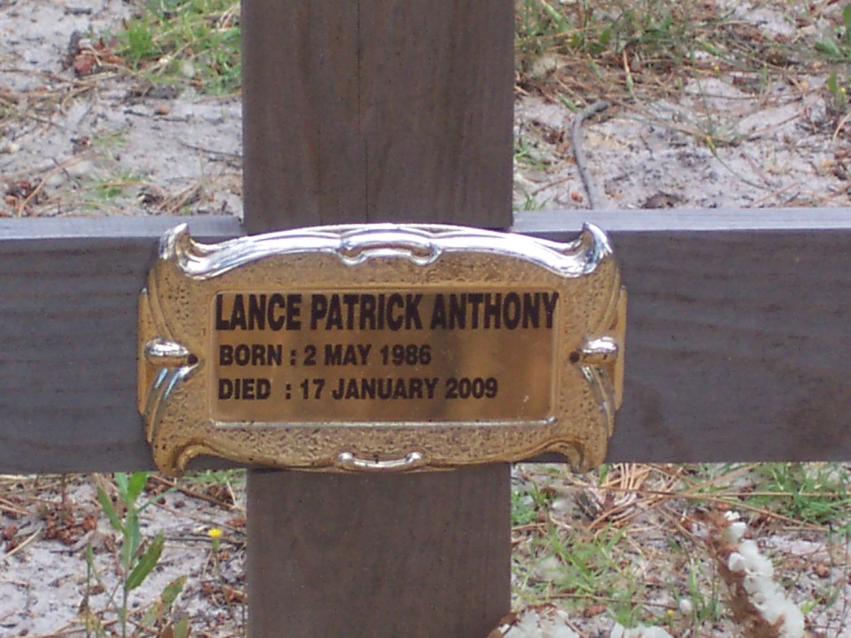 ANTHONY Lance Patrick 1986-2009