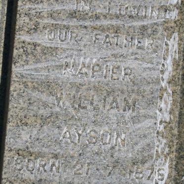 AYSON Napier William 1876-1963