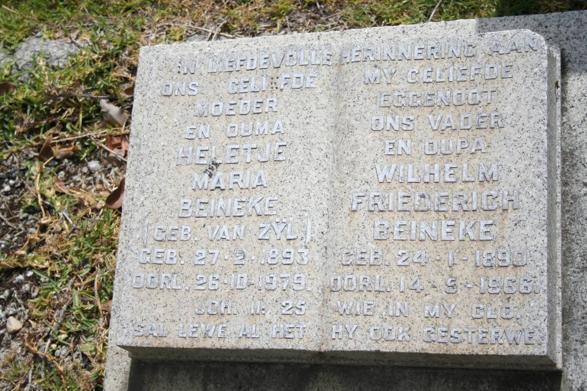 BEINEKE Wilhelm Friederich 1890-1966 &amp; Heletje Maria VAN ZŸL 1893-1979