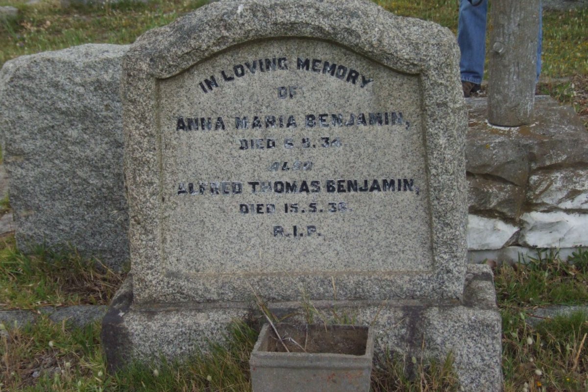 BENJAMIN Alfred Thomas -1936 :: BENJAMIN Anna Maria -1934