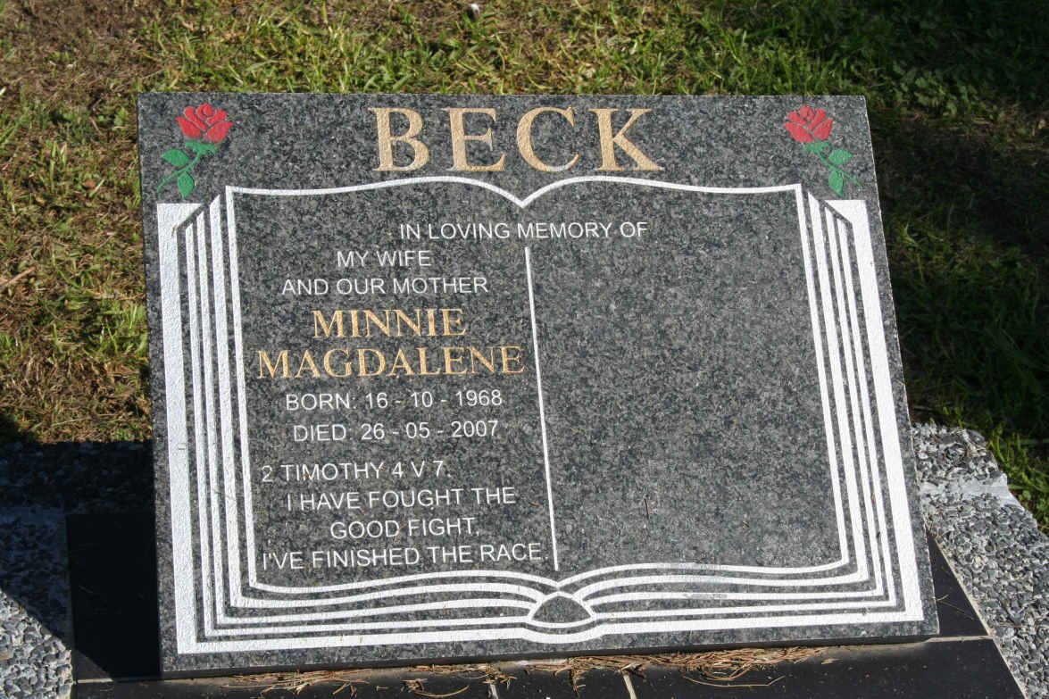 BECK Minnie Magdalene 1968-2007