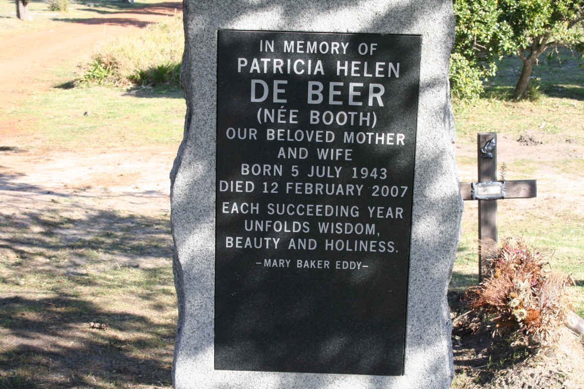 BEER Patricia Helen, de nee BOOTH 1943-2007