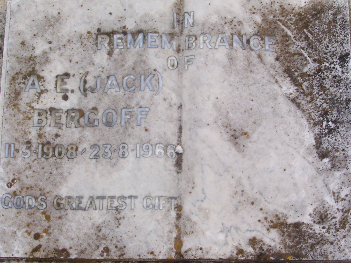 BERGOFF A.E. 1908-1966