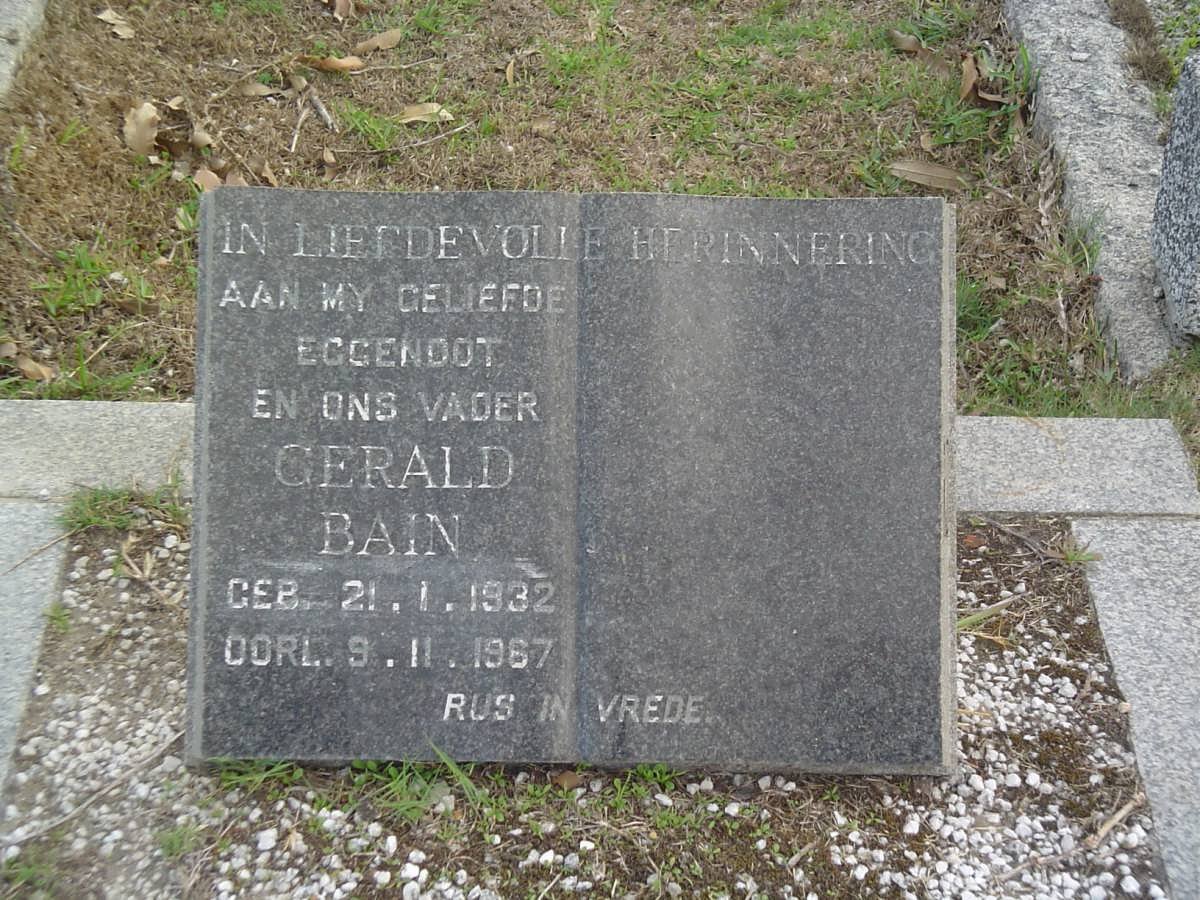 BAIN Gerald 1932-1967