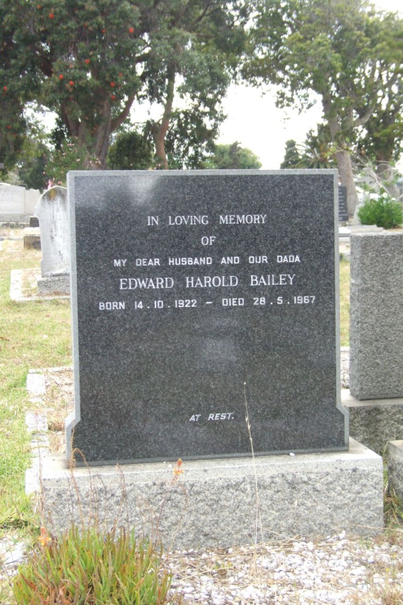 BAILEY Edward Harold 1922-1967