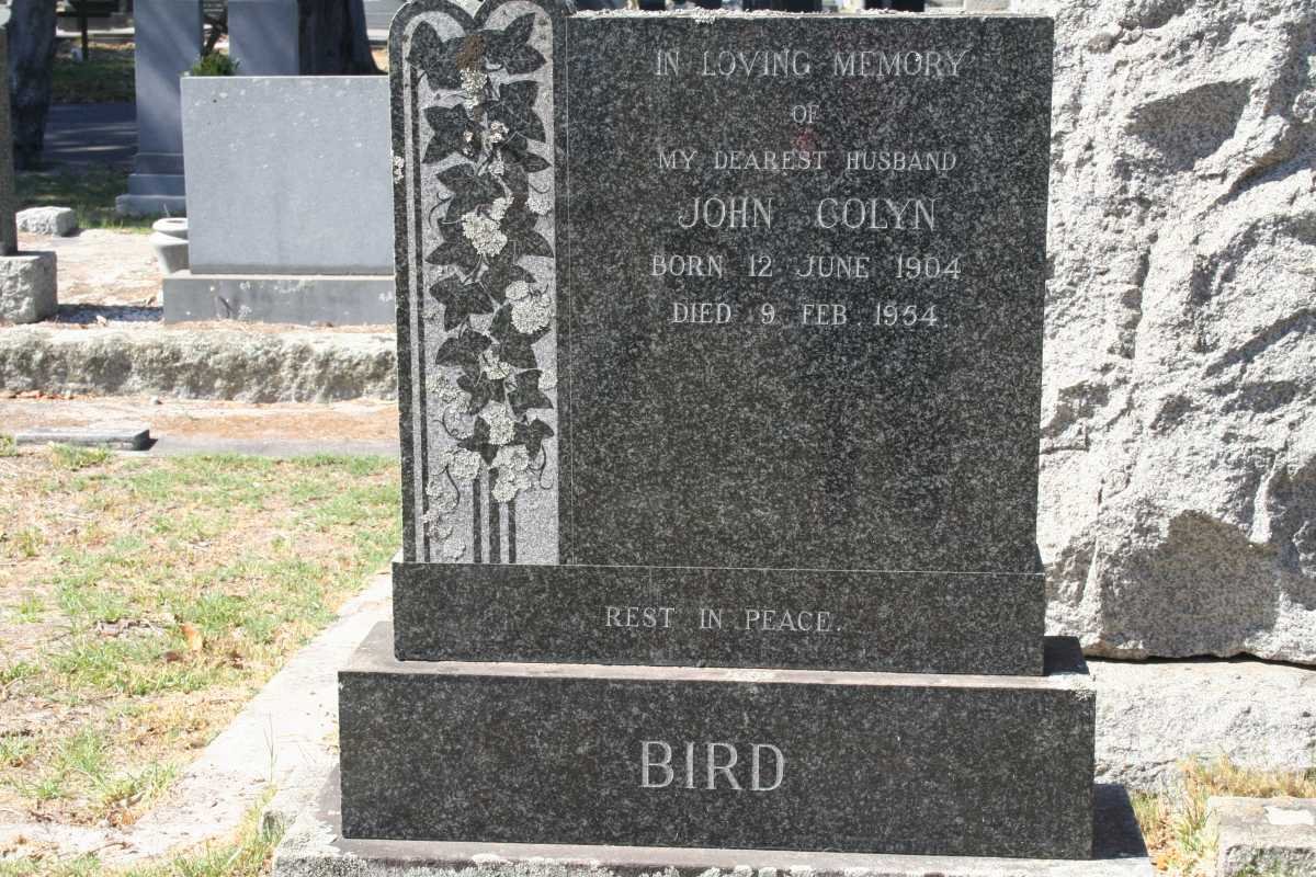 BIRD John Colyn 1904-1954