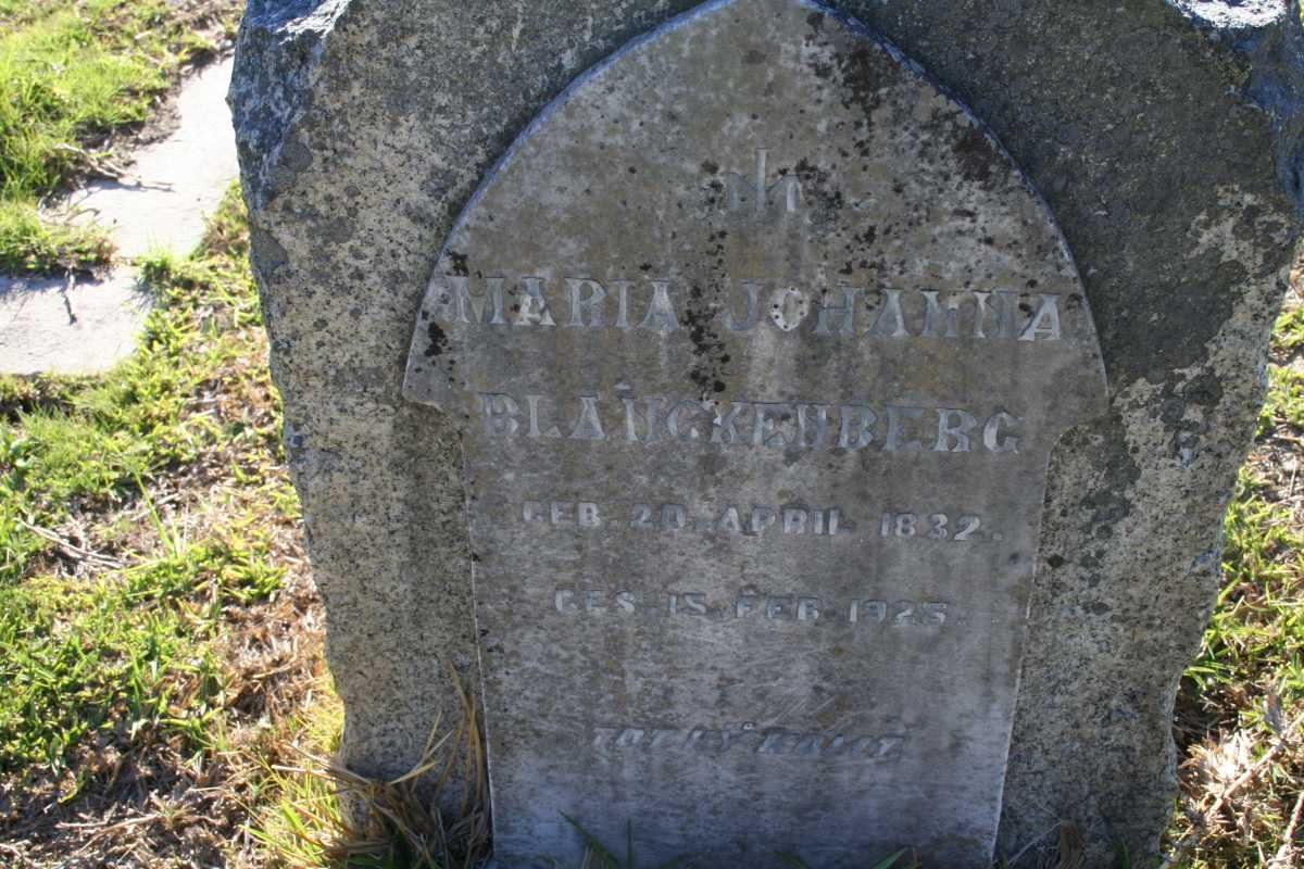 BLANCKENBERG Maria Johanna 1832-1925