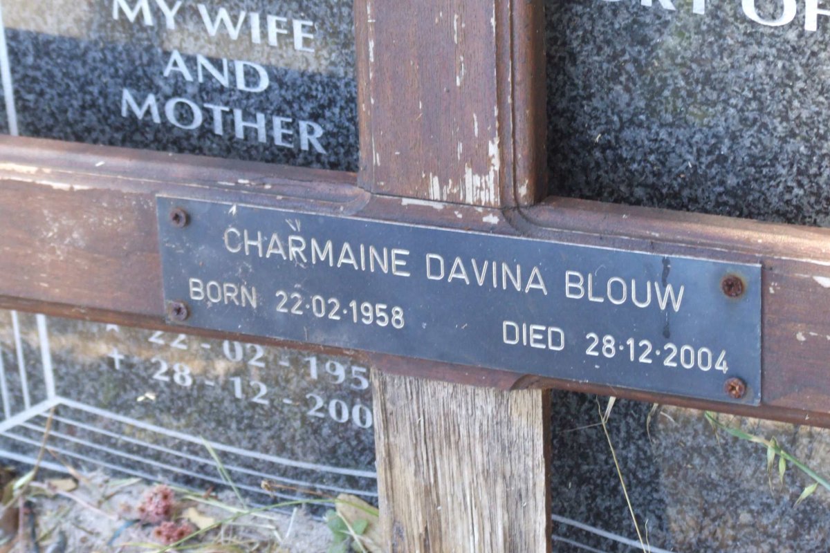 BLOUW Charmaine Davina 1958-2004