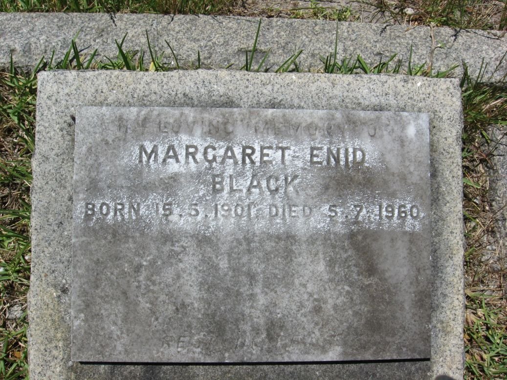 BLACK Margaret Enid 1901-1960