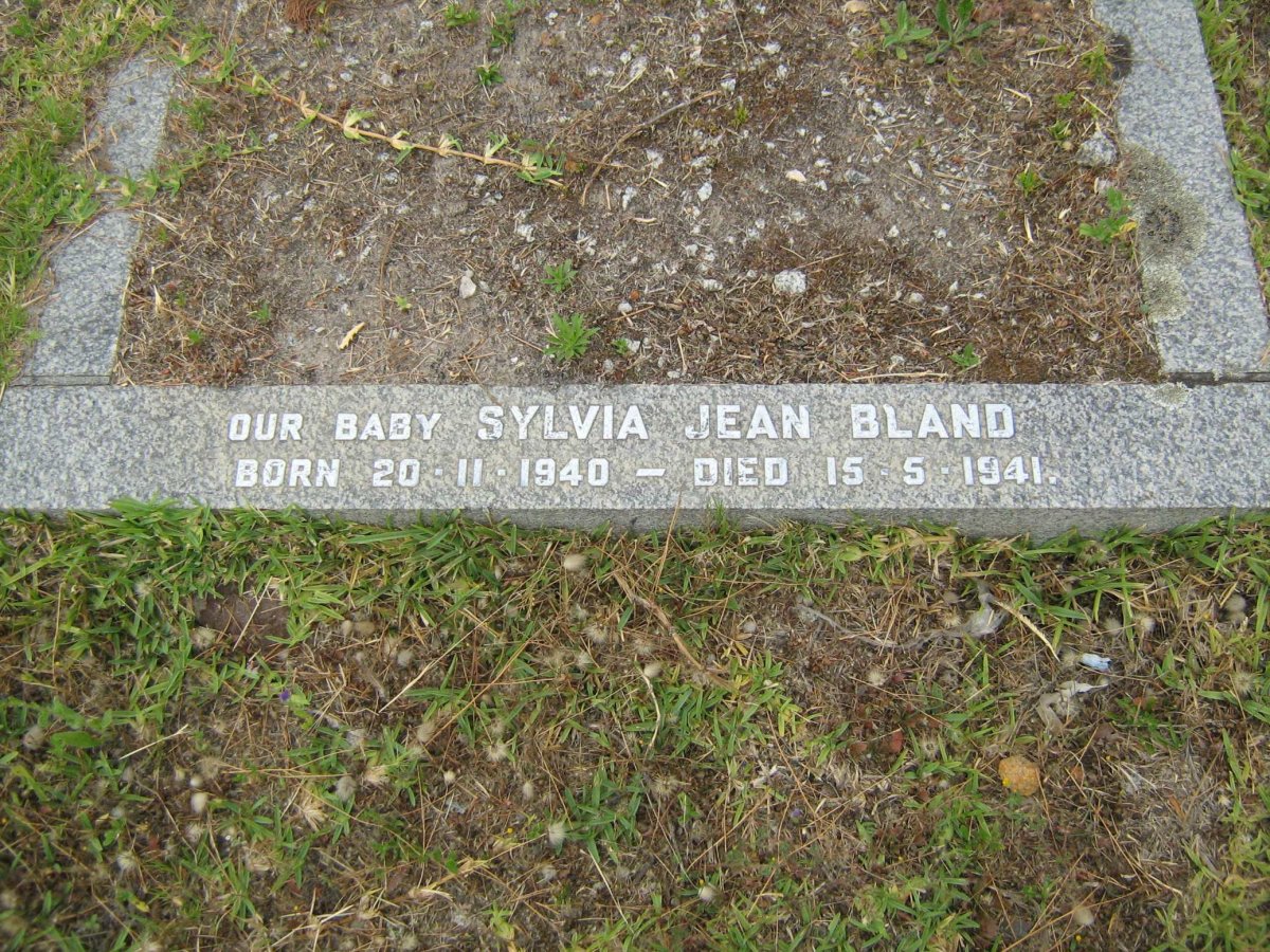 BLAND Sylvia Jean 1940-1941