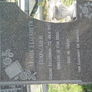 BOONZAIER Maria Elizabeth nee KELLERMAN 1897-1965
