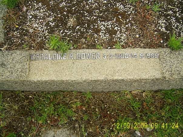 BOWER Geraldine R. 1898-1965