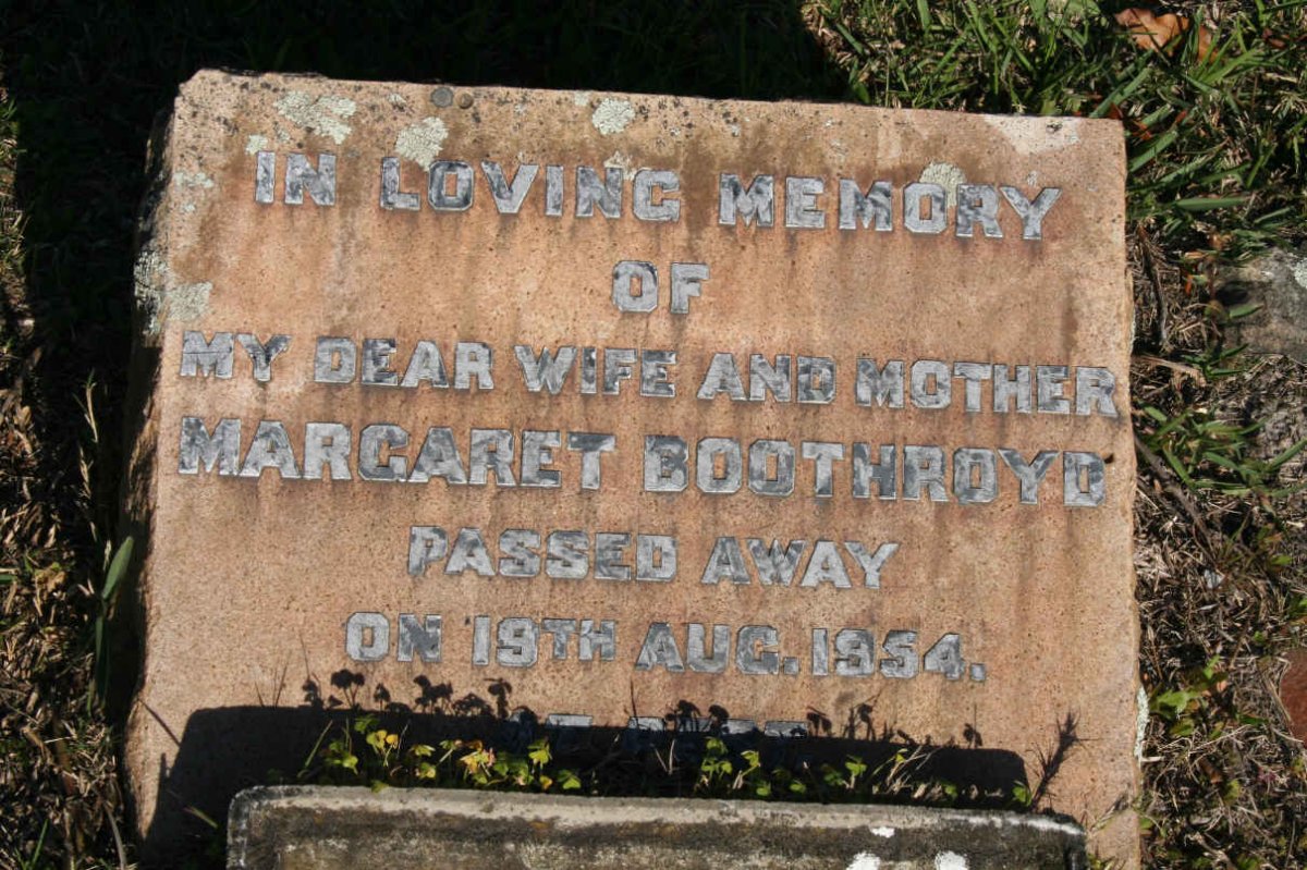 BOOTHROYD Margaret -1954