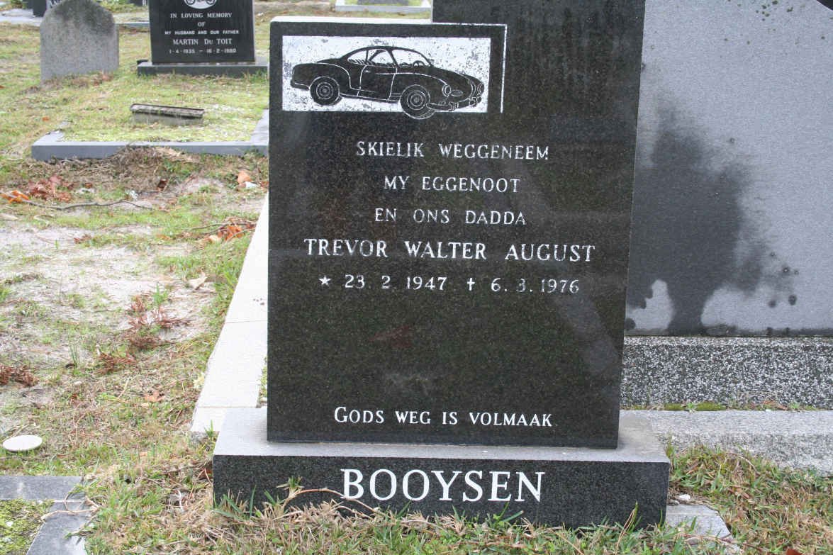 BOOYSEN Trevor Walter August 1947-1976