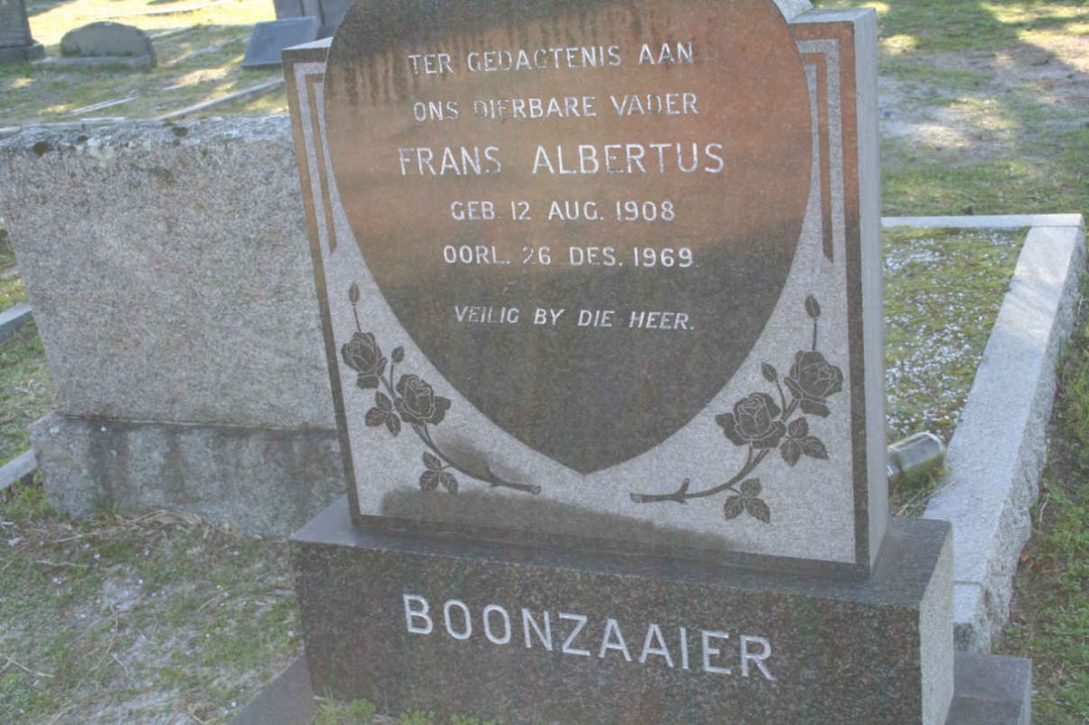 BOONZAAIER Frans Albertus 1908-1969