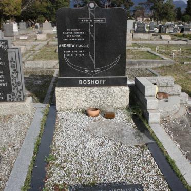 BOSHOFF Andrew 1927-1972 :: BOSHOFF Sydney Nicholas 1944-1978
