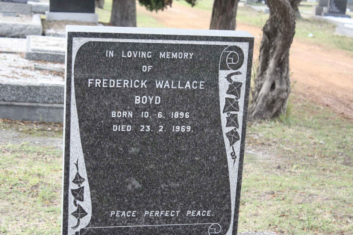 BOYD Frederick Wallace 1896-1969