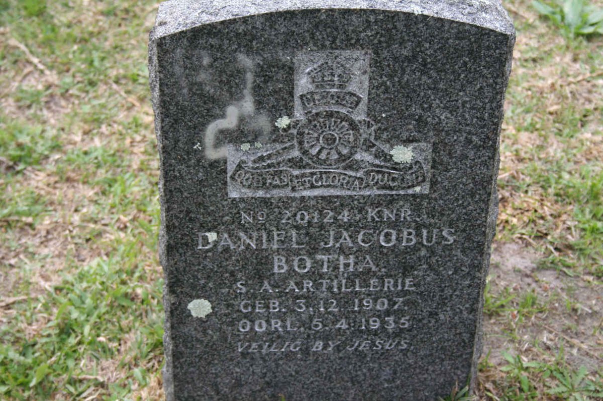 BOTHA Daniel Jacobus 1907-1935