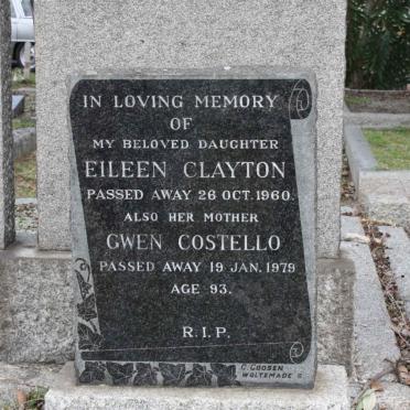 COSTELLO Gwen -1979 :: CLAYTON Eileen -1960
