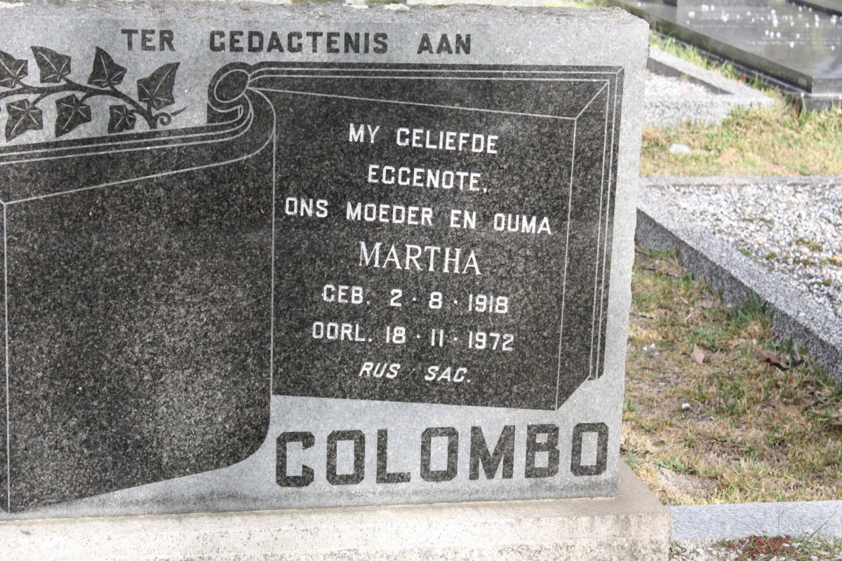 COLOMBO Martha 1918-1972
