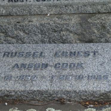 COOK Russel Ernest, ANSON 1893-1985