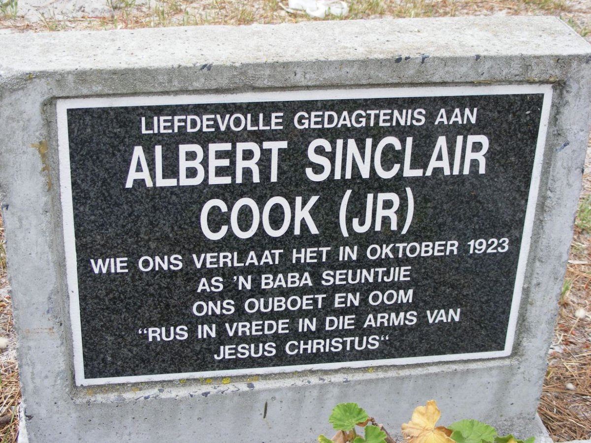 COOK Albert Sinclair -1923