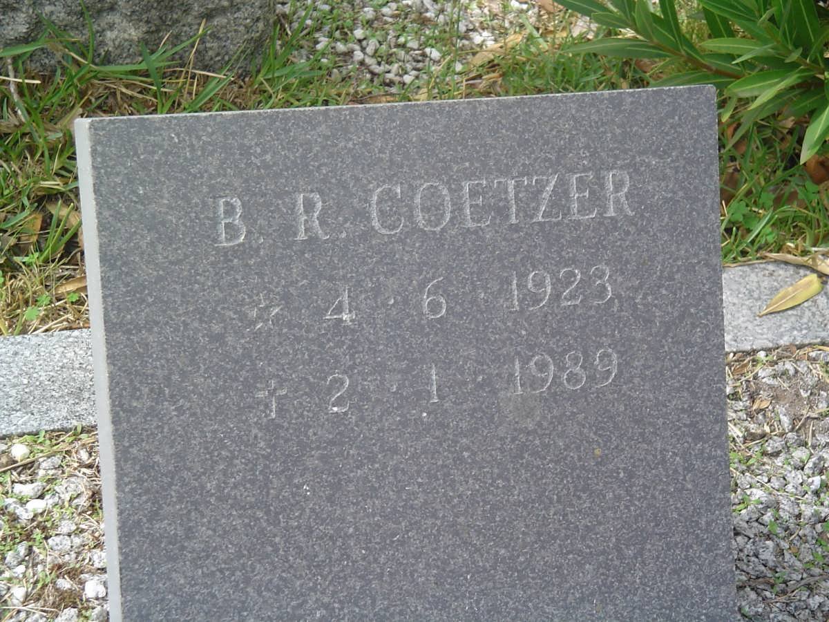 COETZER B.R. 1923-1989