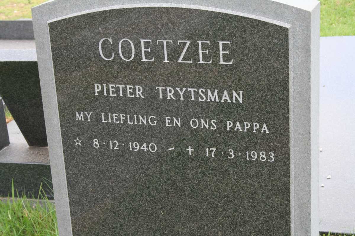 COETZEE Pieter Trytsman 1940-1983