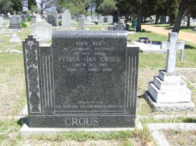 CROUS Petrus Jan 1913-1959