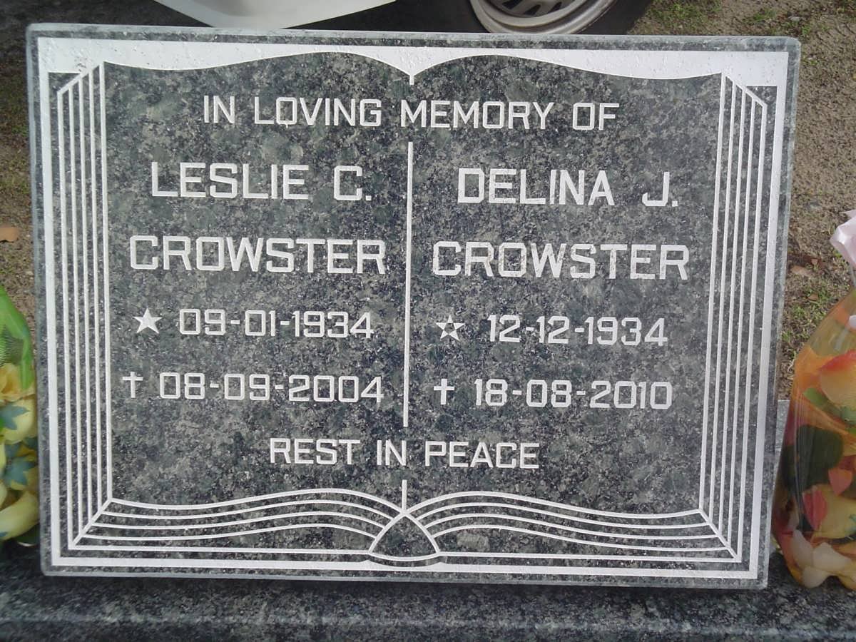 CROWSTER Leslie C. 1934-2004 &amp; Delina J. 1934-2010