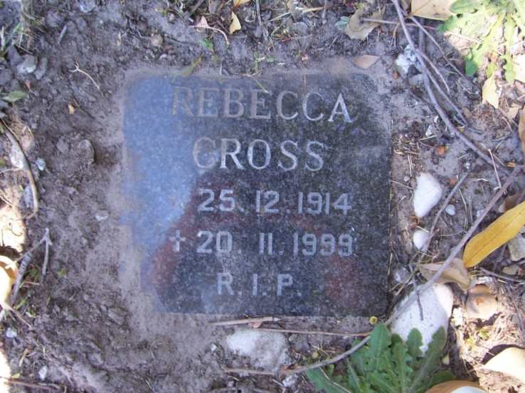CROSS Rebecca 1914-1999