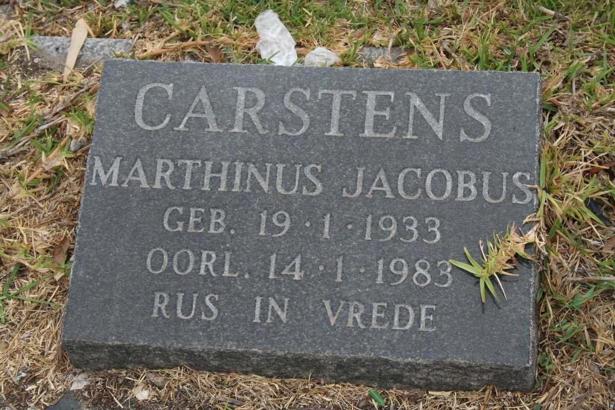 CARSTENS Marthinus Jacobus 1933-1983