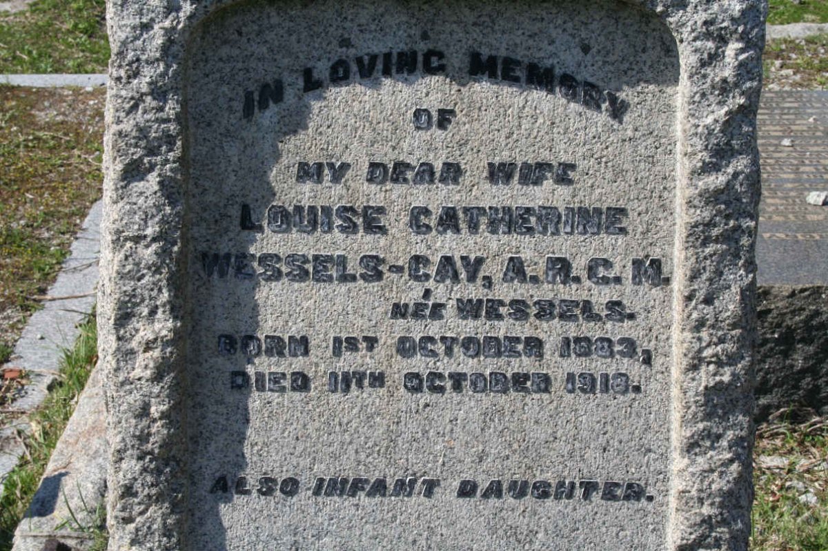 CAY Louise Catherine, Wessels nee WESSELS 1883-1918 :: CAY ?