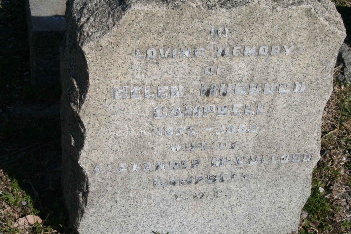CAMPBELL Helen Murdoch 1875-1955