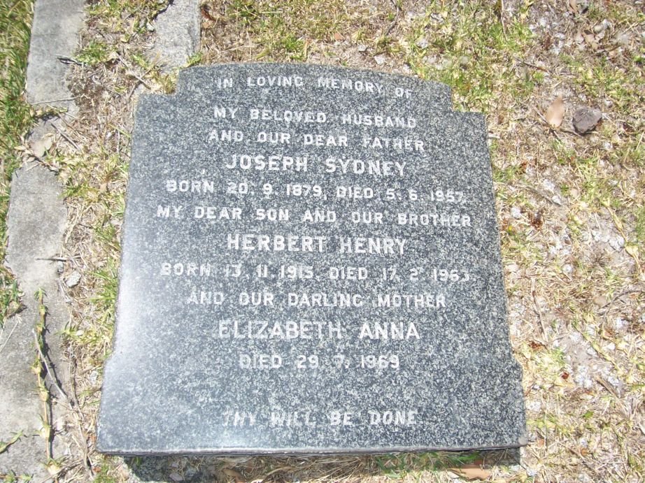 CARTER Joseph Sydney 1879-1957 &amp; Elizabeth Anna -1969 :: CARTER Herbert Henry 1915-1963