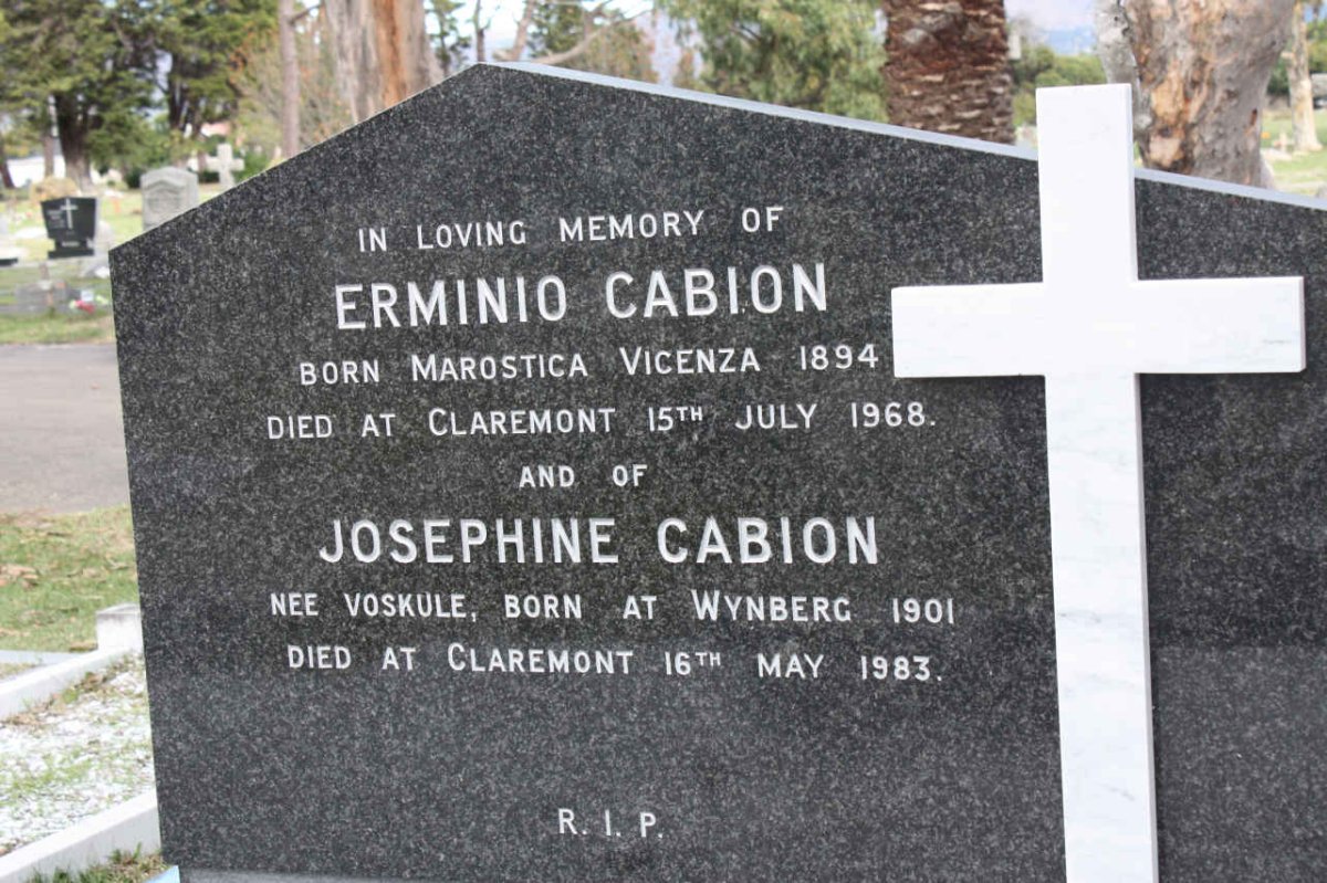 CABION Erminio 1894-1968 &amp; Josephine VOSKULE 1901-1983