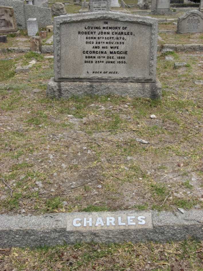 CHARLES Robert John 1870-1939 &amp; Georgina Maggie 1880-1955