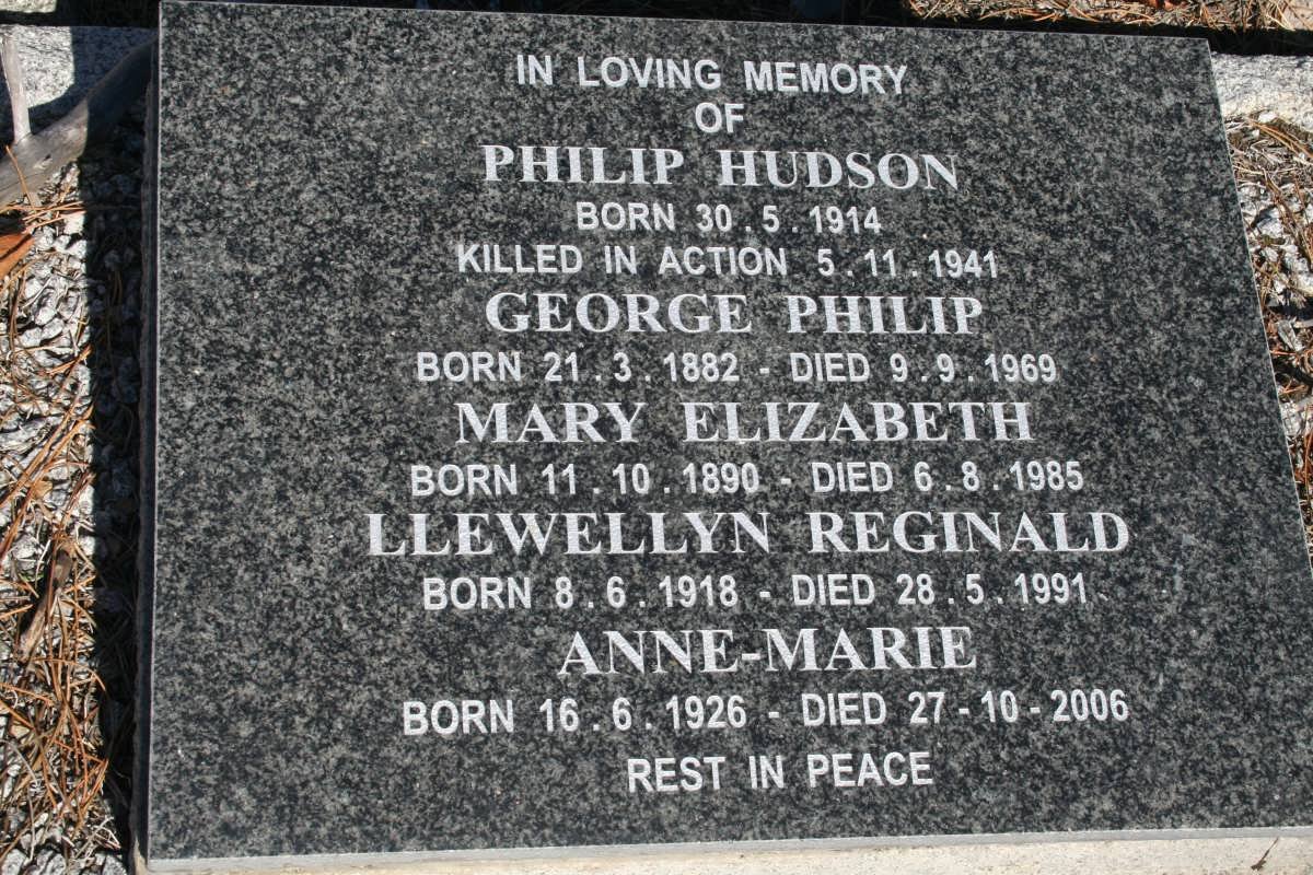 CLARENCE George Philip 1882-1969 :: CLARENCE Mary Elizabeth 1890-1985 :: CLARENCE Philip Hudson 1914-1941