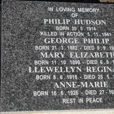 CLARENCE George Philip 1882-1969 :: CLARENCE Mary Elizabeth 1890-1985 :: CLARENCE Philip Hudson 1914-1941