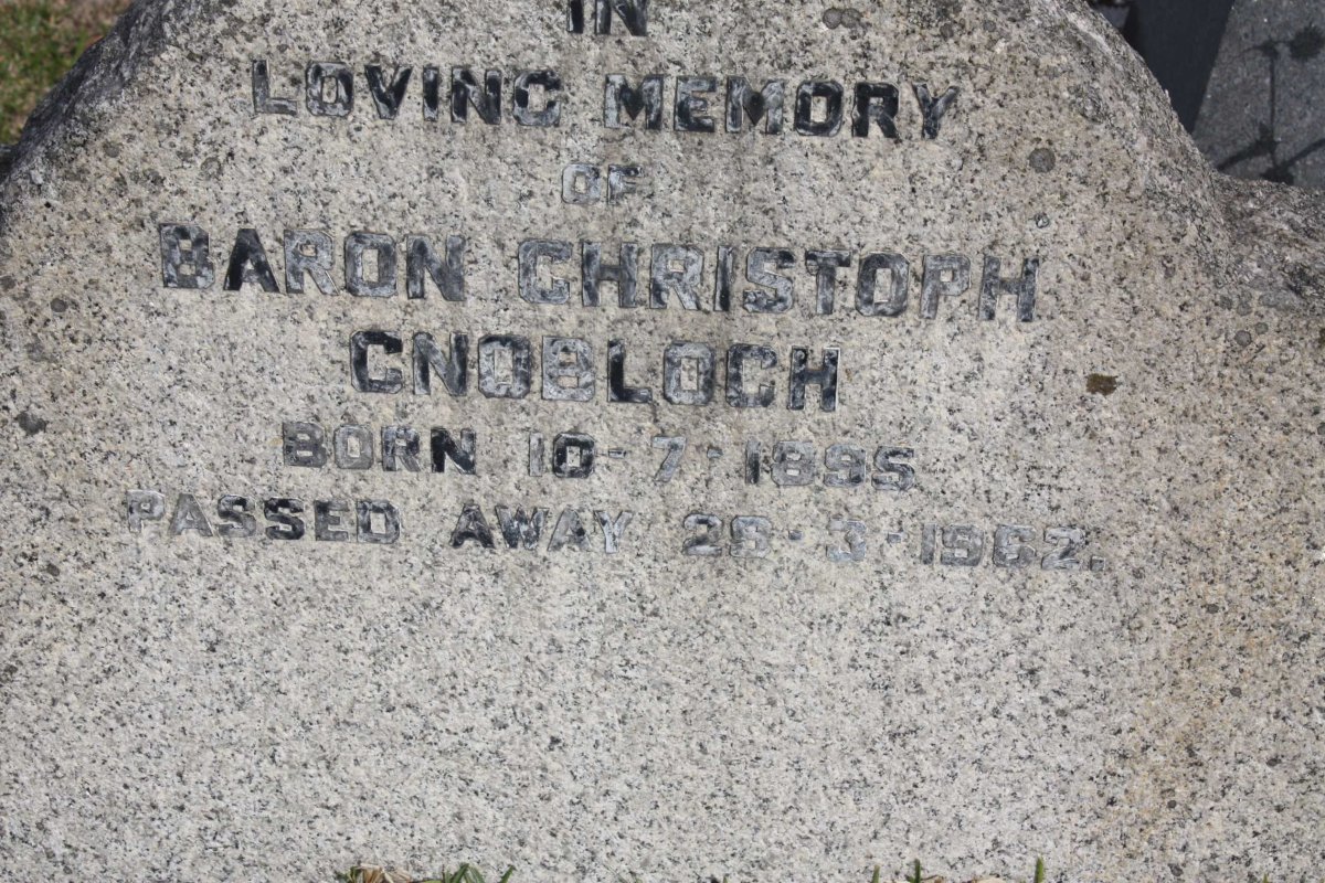 CNOBLOCH Baron Christoph 1895-1962
