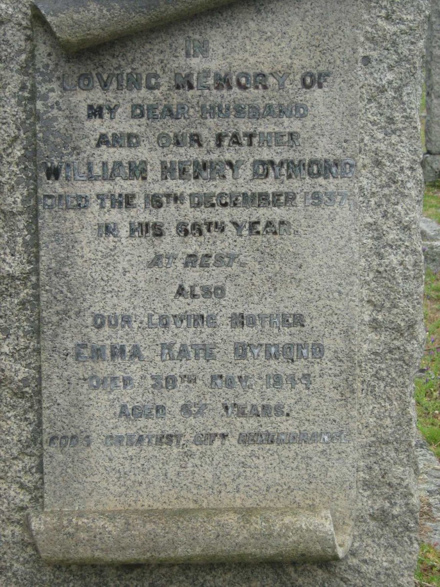 DYMOND William Henry -1937 &amp; Emma Kate -1944