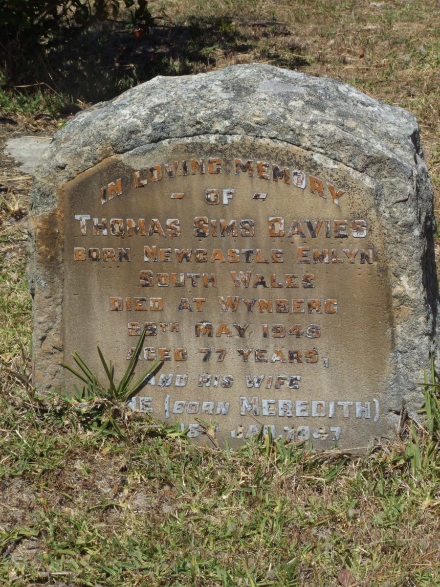 DAVIES Thomas Sims -1946 &amp; ?ne MEREDITH -1947