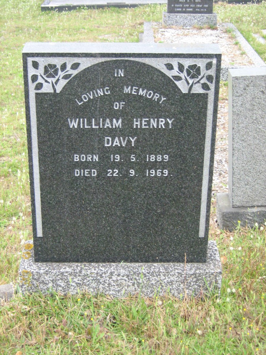 DAVY William Henry 1889-1969
