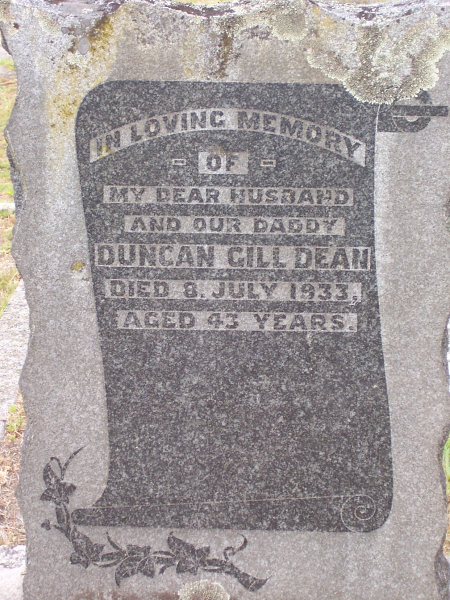 DEAN Duncan Gill -1933