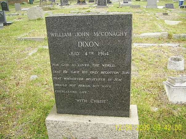 DIXON William John McConaghy -1964 &amp; Margaret Elizabeth MANNING -1982