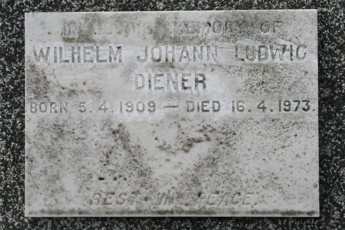 DIENER Wilhelm Johann Ludwig 1909-1973