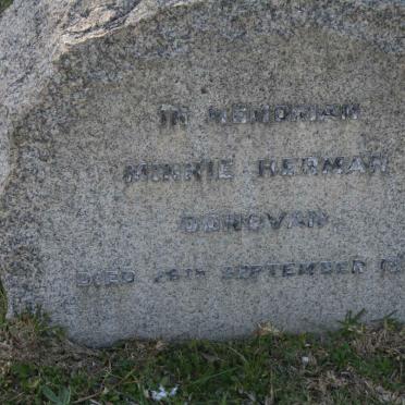 DONOVAN Minnie Herman -1934